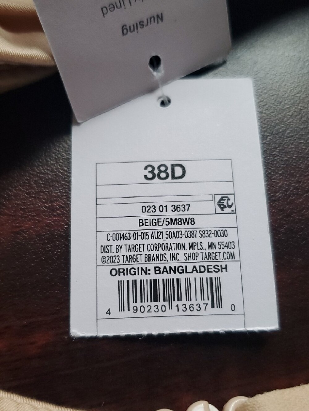Target Nude Blush Padded Underwire Bra - Picture 5 of 5